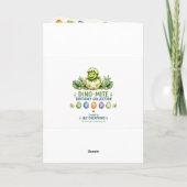 Carte Dino-Mite 1er Anniversaire (Dos)