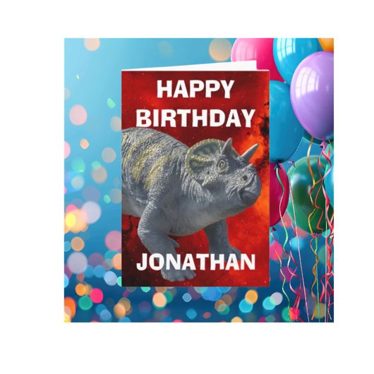 Carte Dino-Mite 1er anniversaire