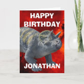 Carte Dino-Mite 1er anniversaire (Devant)