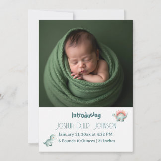 Carte Dino Mite Baby Shower Announcement