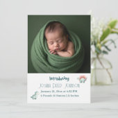 Carte Dino Mite Baby Shower Announcement (Debout devant)