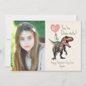 Carte Dino-mite Dinosaur Classique Valentine Photo (Devant)