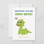 Carte Dino-Mite Valentine's Day Card (Devant)