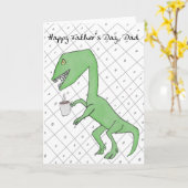 Carte Dino papa (Fleur jaune)