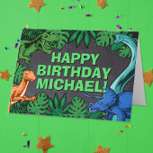Carte Dino Trex Jurassic Boy Dinosaur Anniversaire