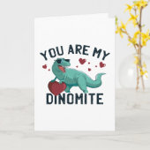 Carte Dinomite Humour de la Saint-Valentin (Fleur jaune)