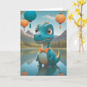 Carte Dino's Dapper Reflection Moment (Fleur jaune)