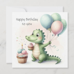 Carte dinosaur anniversaire Personnaliser Personnalisé
