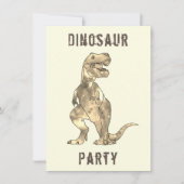 Carte Dinosaur Boys 8e fête d'anniversaire T Rex Roar (Devant)