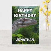 Carte Dinosaur Dino Jungle (Fleur jaune)