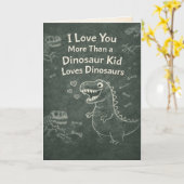 Carte Dinosaur Lover  (Fleur jaune)
