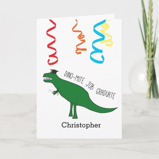 Carte Dinosaur Maternelle (Devant)