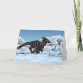 Carte Dinosaur Snowman (Devant)