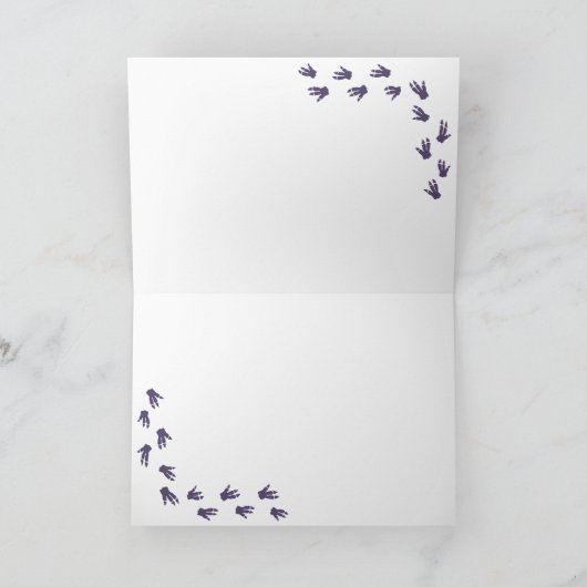 Carte Dinosaur T-Rex dans un Casquette de fête rose joye (Intérieur)