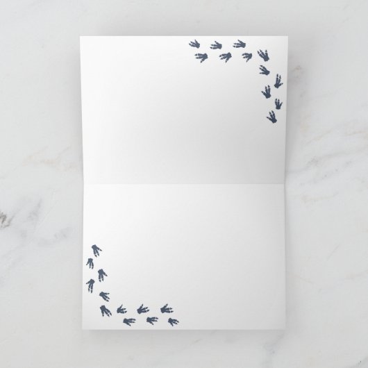 Carte Dinosaur T-Rex en Casquette de parti Joyeux annive (Intérieur)