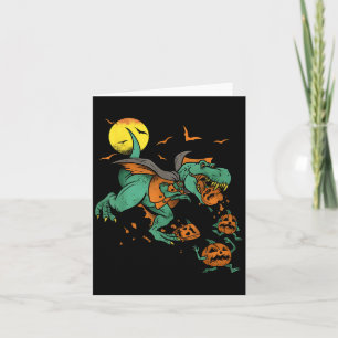 Carte Dinosaur T Rex Funny Boo Halloween Garçons Hommes 