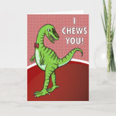 Carte Dinosaur valentines (Devant)