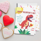 Carte Dinosaur Valentines Heureuse Sainte-Valentin
