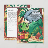 Carte Dinosaure (Devant / Derrière)