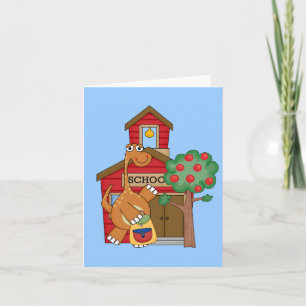 Carte Dinosaure à l'école t-shirts et cadeaux