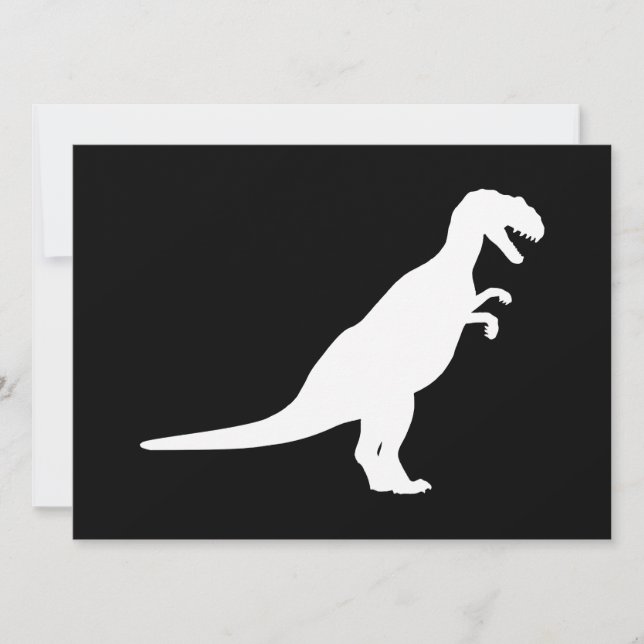 Carte Dinosaure blanc (Devant)