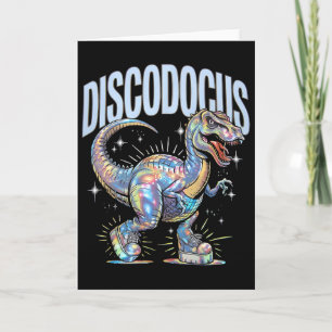 Carte Dinosaure Disco Diplodocus 70s Dino Danse Drôle D
