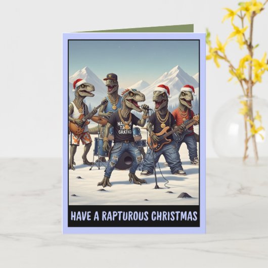 Carte Dinosaure Incroyable (Fleur jaune)