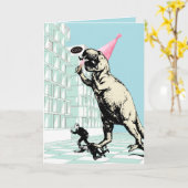 Carte Dinosaure Party ! (Fleur jaune)