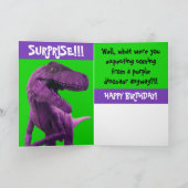 Carte Dinosaure pourpre (Intérieur)