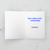 Carte Dinosaures 2ème anniversaire (Intérieur)