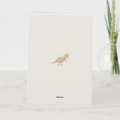 Carte Dinosaurs Kids Hand Drawn Boho Dinosaur Pattern (Dos)