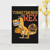 Carte Dinosaurus de dinde Rex Dab Dinde Dino Garçon Todd (Fleur jaune)
