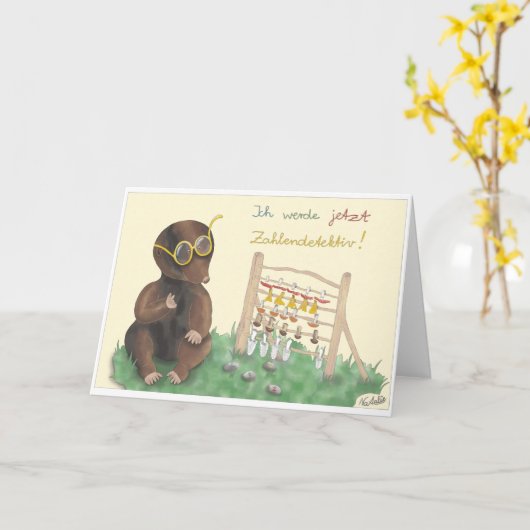 Carte d'inscription (Fleur jaune)