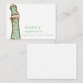 Carte d'inscription baby shower (Devant / Derrière)