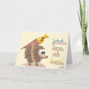 Carte d'inscription - Fille dessinée avec amour