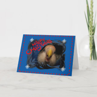 Carte d'inséparable de Noël heureux