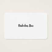 Carte d'insertion blanche du bon de boisson d'entr (Dos)