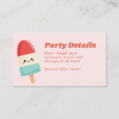 Carte d'insertion d'anniversaire de la chouette Po (Devant)