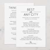 Carte d'insertion dans le sac de bienvenue (Devant / Derrière)