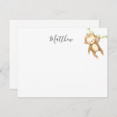 carte d'insertion de baby shower (Devant / Derrière)