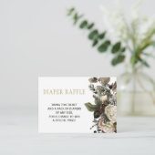 Carte d'insertion de baby shower chic hivernal de  (Debout devant)