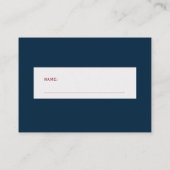 Carte d'insertion de baby shower de la marine hive (Dos)