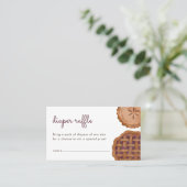 Carte d'insertion de Baby shower de rabat à tarte  (Debout devant)