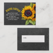 Carte d'insertion de baby shower de tombola de cou (Devant / Derrière)