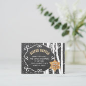 Carte d'insertion de baby shower d'hiver de la tom (Debout devant)