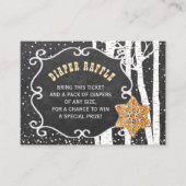 Carte d'insertion de baby shower d'hiver de la tom (Devant)