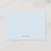 Carte d'insertion de Baby shower floral d'hiver (Dos)