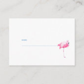 Carte d'insertion de baby shower tropical de tombo (Dos)