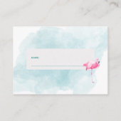 Carte d'insertion de baby shower tropical de tombo (Dos)