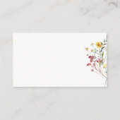 Carte d'insertion de barrettes fleur sauvage (Dos)